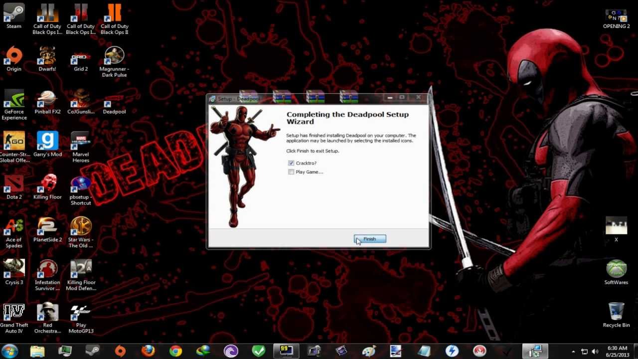 Free download Deadpool exe file in pc